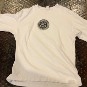 stussy and nike white long sleeve tee